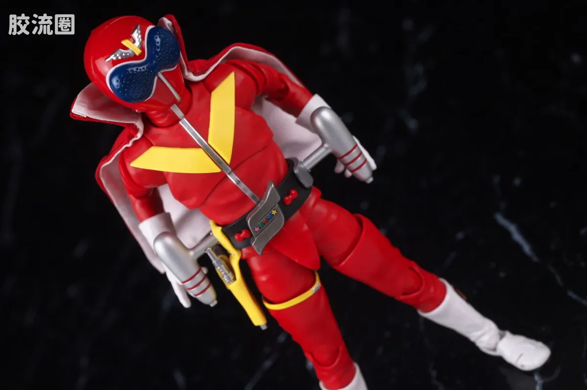 SHF 真骨雕 超级战队系列 秘密战队 赤连者 超级战队50周年纪念Ver. (初回限定地台附属) - 图片