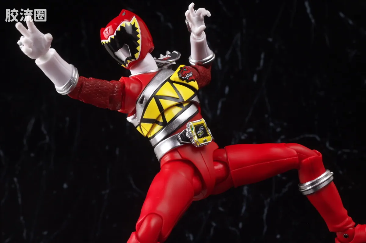 SHF 真骨雕 超级战队系列 兽电战队 强龙红 - 图片