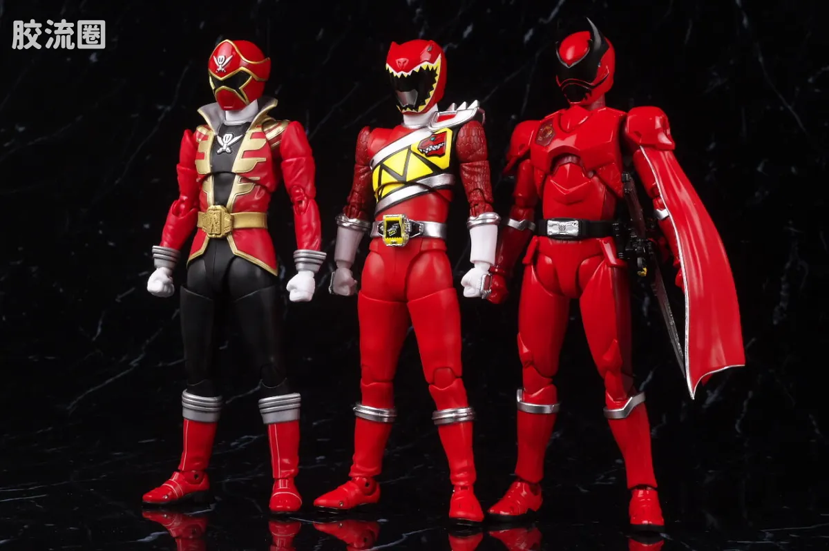 SHF 真骨雕 超级战队系列 兽电战队 强龙红 - 图片