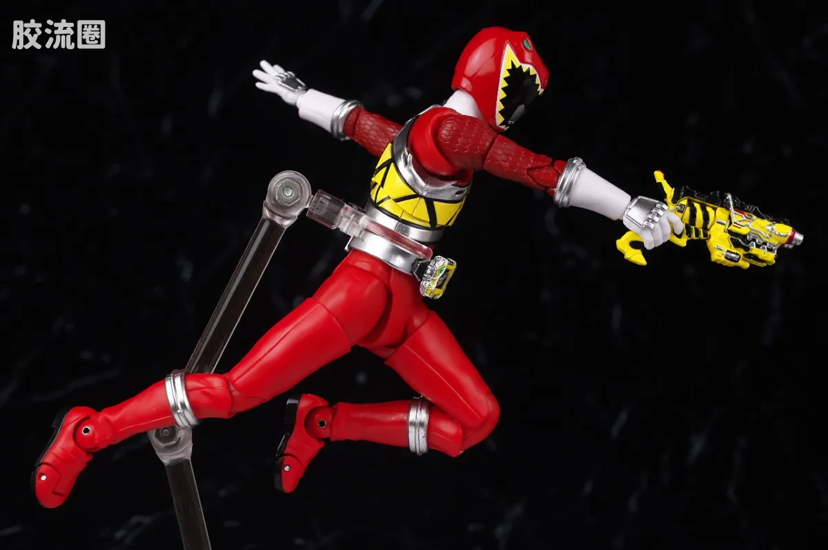 SHF 真骨雕 超级战队系列 兽电战队 强龙红 - 图片