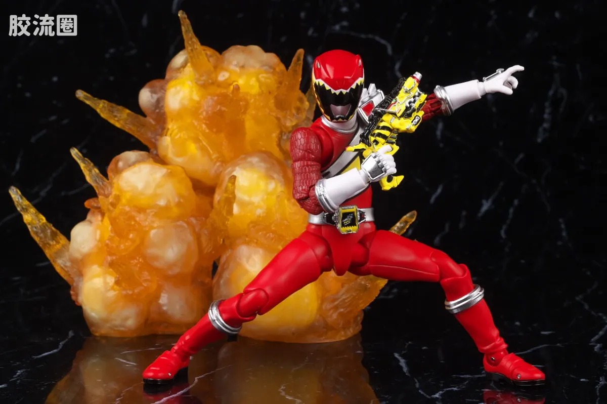 SHF 真骨雕 超级战队系列 兽电战队 强龙红 - 图片