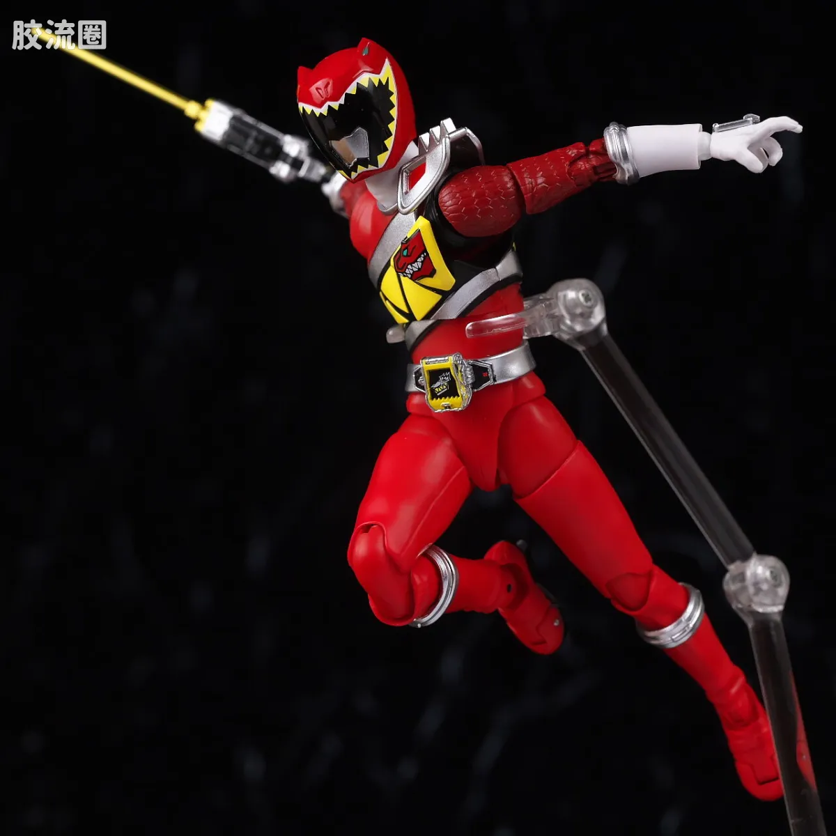 SHF 真骨雕 超级战队系列 兽电战队 强龙红 - 图片