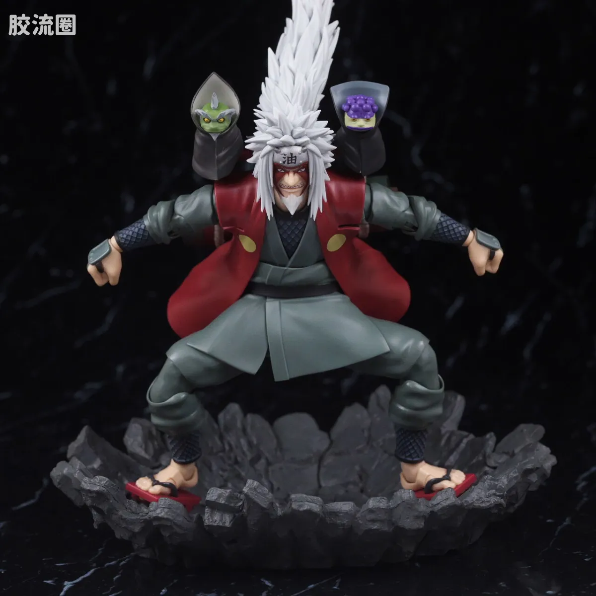 SHF 火影忍者系列 自来也 -木叶极致仙术的豪杰- 仙人模式套装 - 图片