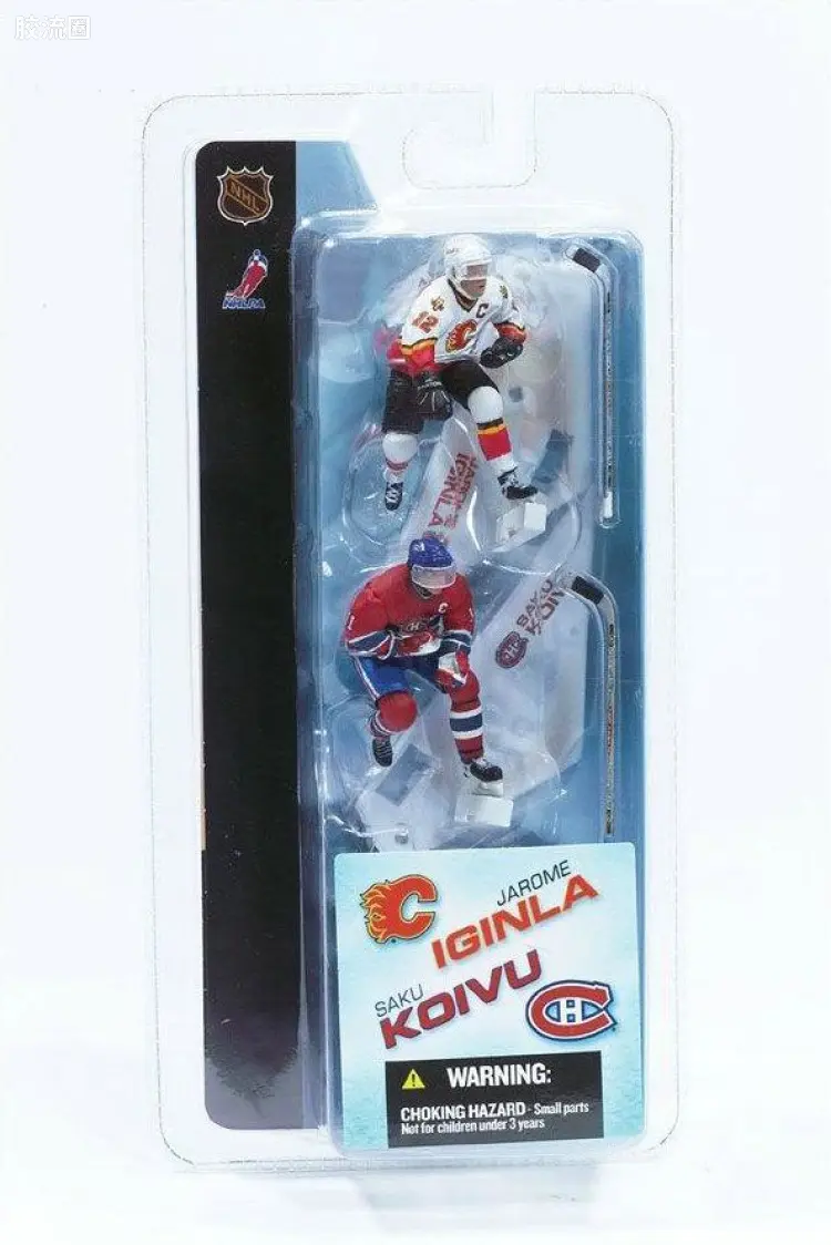 麦克法兰NHL冰球系列玩具 3寸系列第1代 SAKU KOIVU/JAROME IGINLA