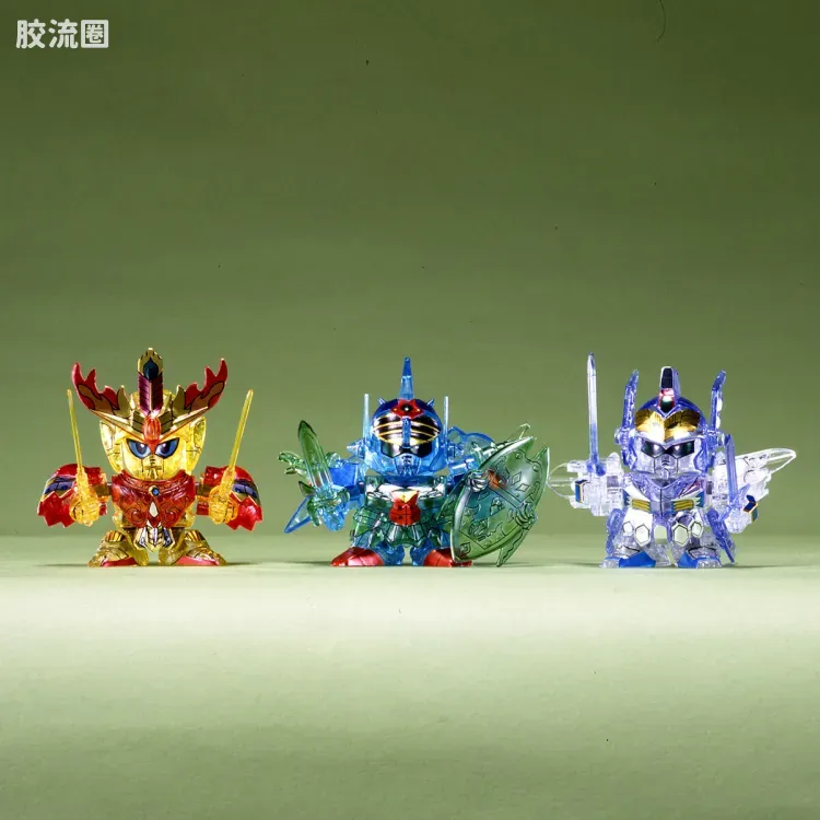 SD高达CHIBI战士系列拼装模型 特典 01 水晶战士骑士高达 - 图片