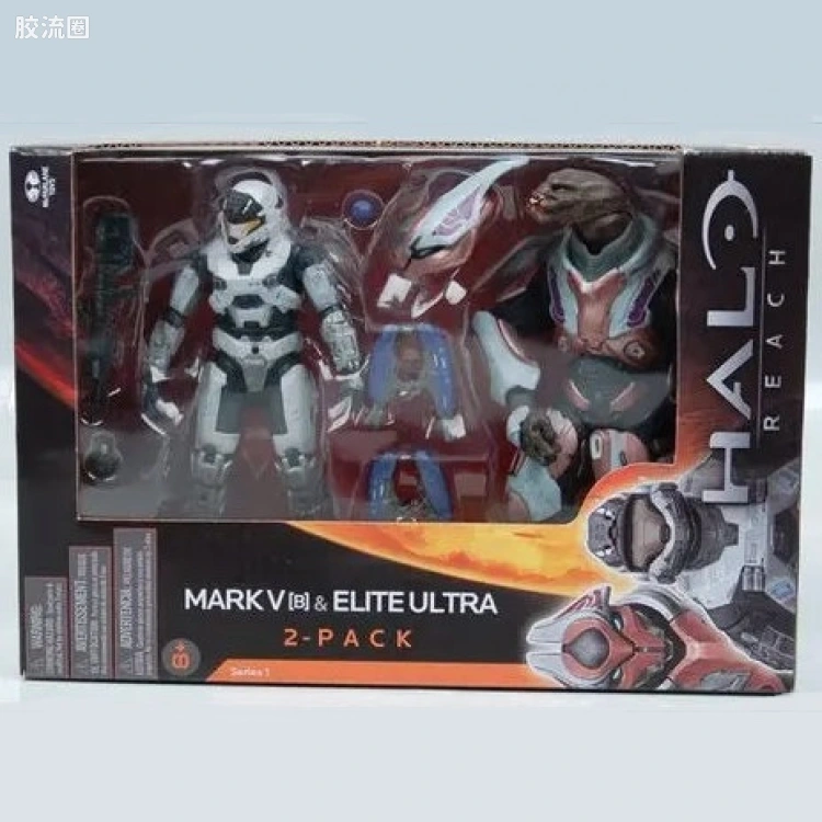 麦克法兰游戏与动画系列 HALO: REACH SERIES 1 2-PACKS SPARTAN AND ELITE ULTRA