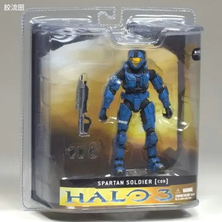麦克法兰游戏与动画系列 光环3 第一代 多人连线 SPARTAN C.Q.B. (BLUE)