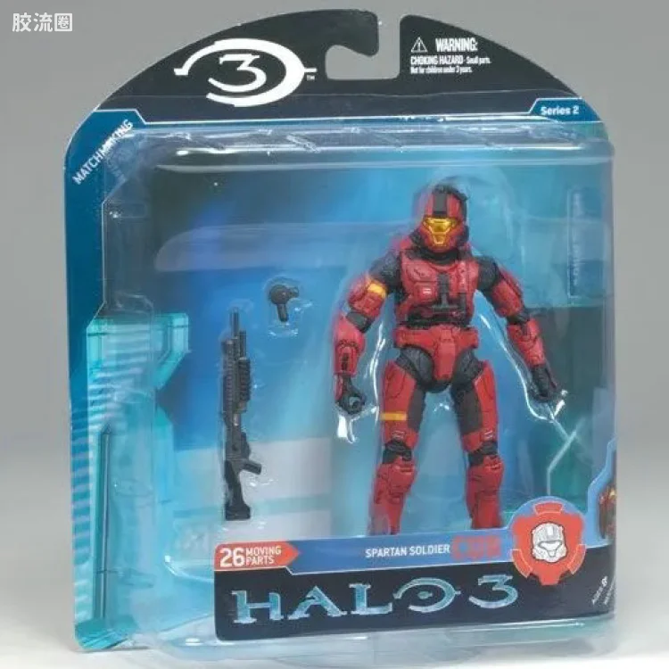 麦克法兰游戏与动画系列 光环3 第二代 多人连线 SPARTAN C.Q.B. (RED)