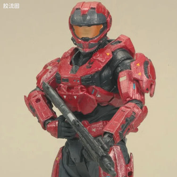 麦克法兰游戏与动画系列 HALO: REACH SERIES 2 SPARTAN CQC CUSTOM (MALE) (TEAM RED)