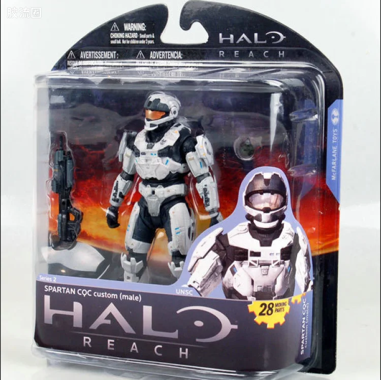 麦克法兰游戏与动画系列 HALO: REACH SERIES 2 SPARTAN CQC CUSTOM (MALE) (WHITE)