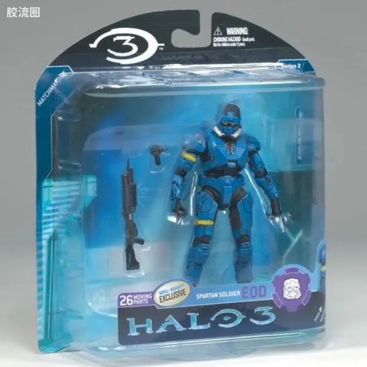 麦克法兰游戏与动画系列 光环3 第二代 多人连线 SPARTAN EOD (BLUE)