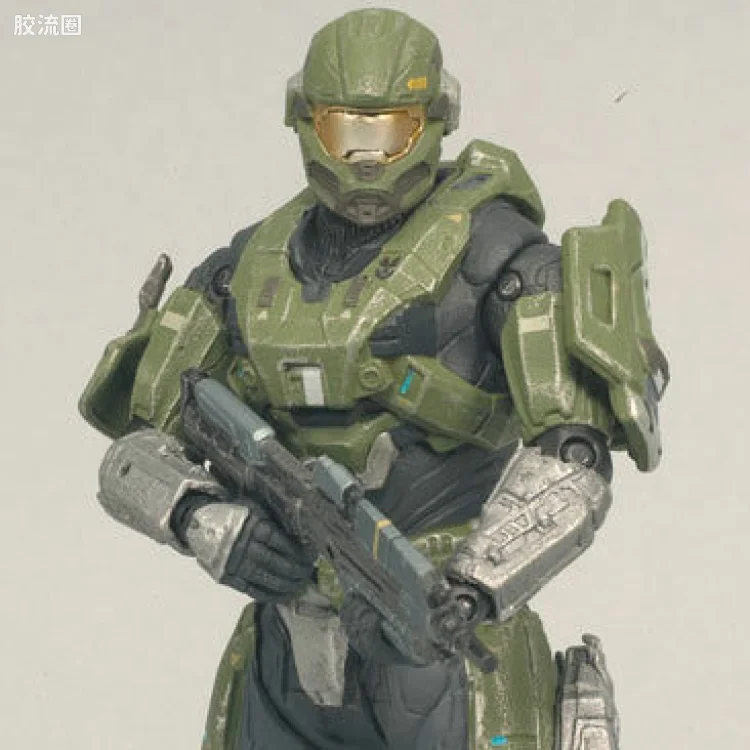 麦克法兰游戏与动画系列 HALO: REACH SERIES 1 SPARTAN HAZOP CUSTOM (MALE) (OLIVE/STEEL)
