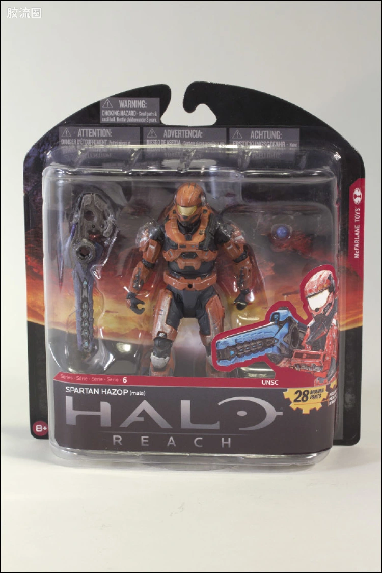 麦克法兰游戏与动画系列 HALO: REACH SERIES 6 – FIGURES SPARTAN HAZOP (MALE) (RUST)