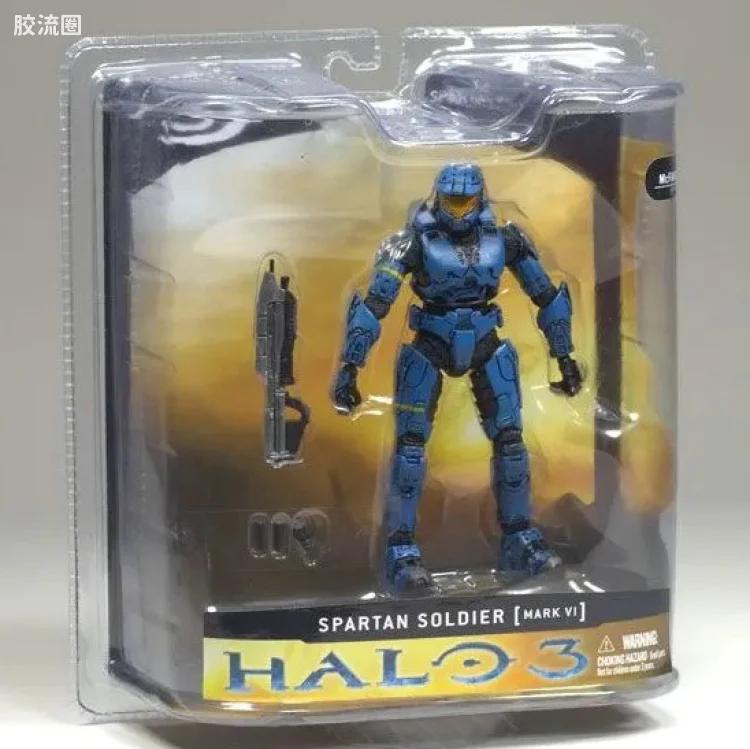 麦克法兰游戏与动画系列 光环3 第一代 多人连线 SPARTAN MARK VI (BLUE)