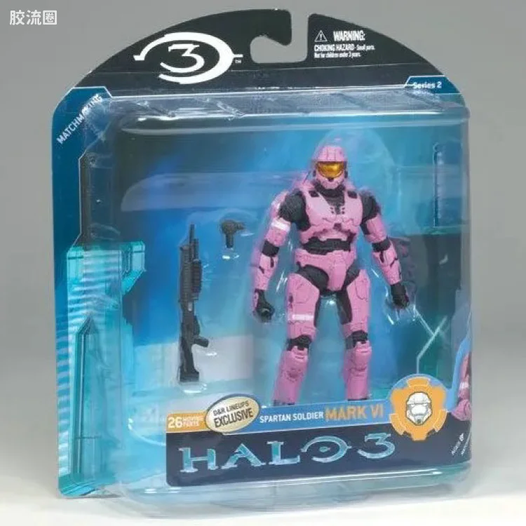 麦克法兰游戏与动画系列 光环3 第二代 多人连线 SPARTAN MARK VI (PINK)