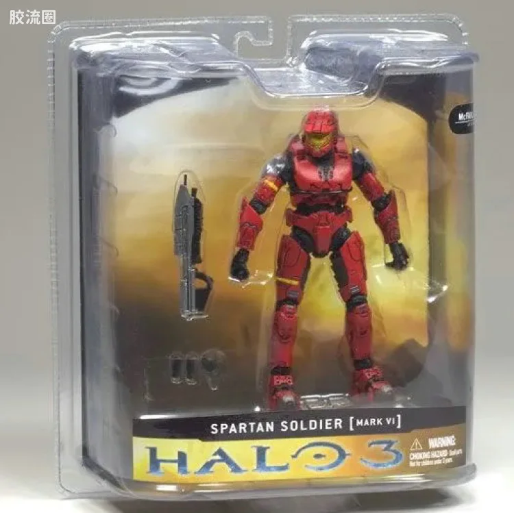 麦克法兰游戏与动画系列 光环3 第一代 多人连线 SPARTAN MARK VI (RED)