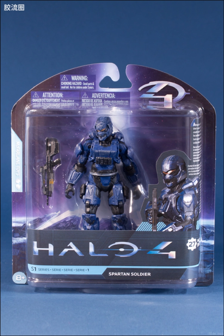 麦克法兰游戏与动画系列 HALO 4 SERIES 1 SPARTAN SOLDIER (BLUE)