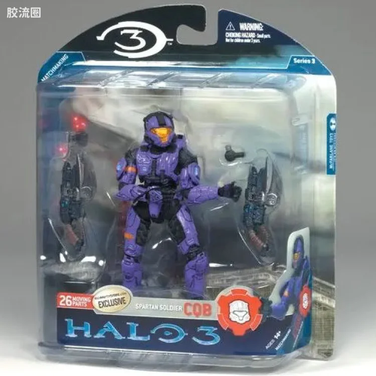 麦克法兰游戏与动画系列 光环3 第三代 多人连线 SPARTAN SOLDIER C.Q.B. (VIOLET)