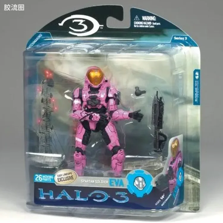 麦克法兰游戏与动画系列 光环3 第三代 多人连线 SPARTAN SOLDIER E.V.A. (PINK)