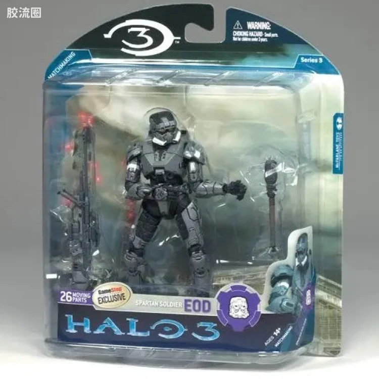 麦克法兰游戏与动画系列 光环3 第三代 多人连线 SPARTAN SOLDIER EOD (STEEL)