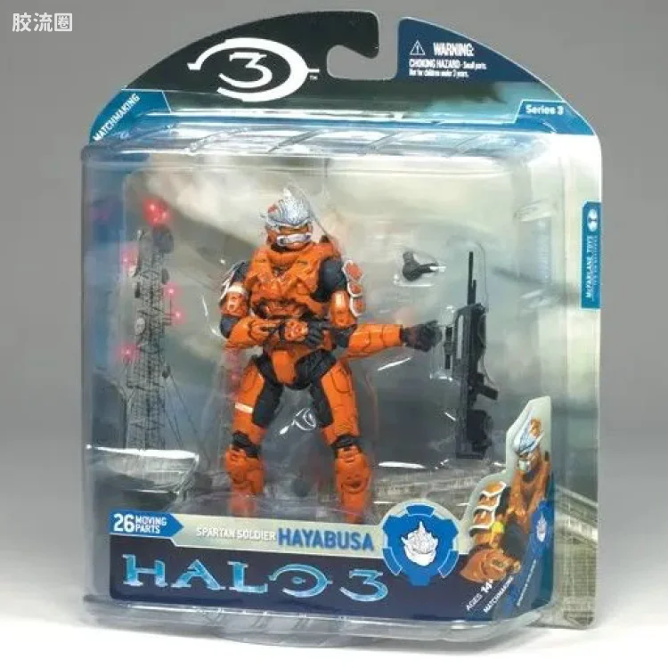 麦克法兰游戏与动画系列 光环3 第三代 多人连线 SPARTAN SOLDIER HAYABUSA (ORANGE)