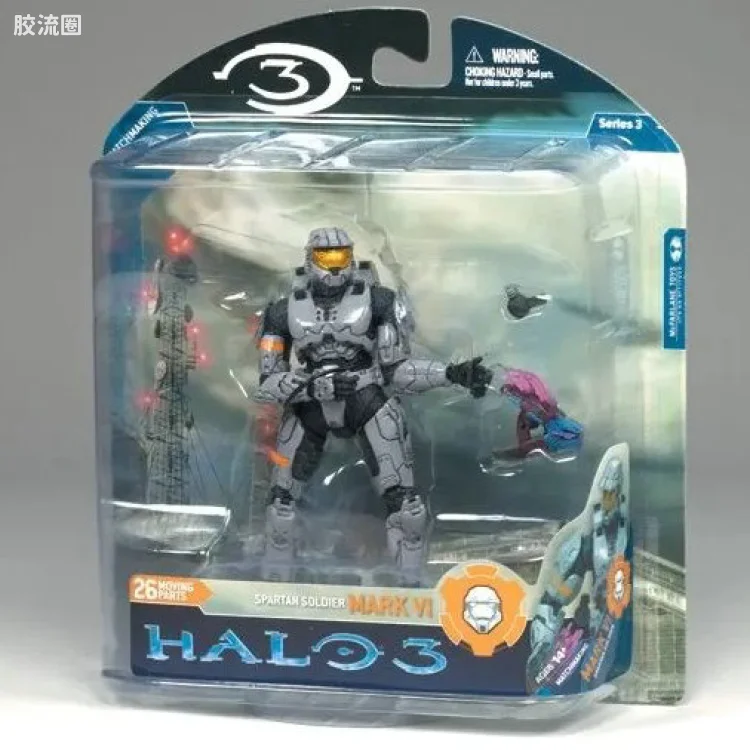 麦克法兰游戏与动画系列 光环3 第三代 多人连线 SPARTAN SOLDIER MARK VI (SILVER)