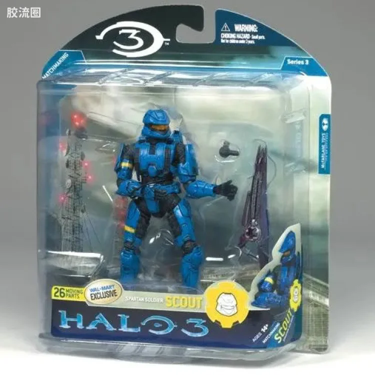 麦克法兰游戏与动画系列 光环3 第三代 多人连线 SPARTAN SOLDIER SCOUT (BLUE)