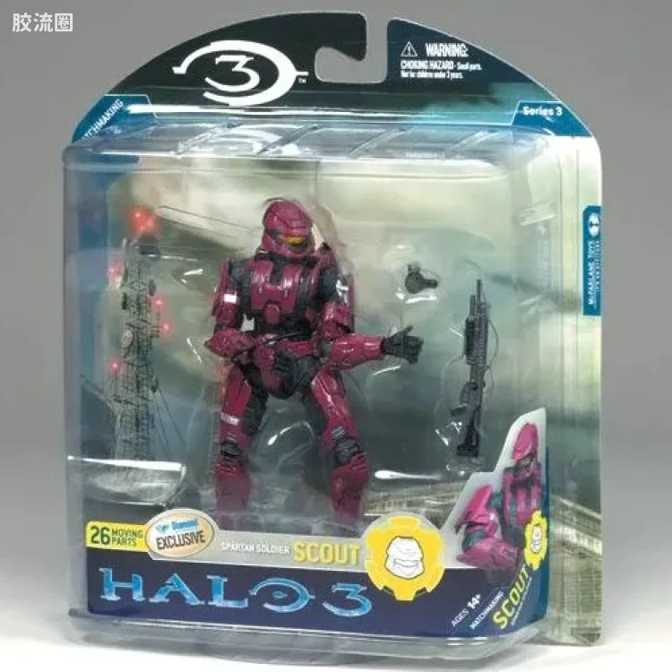 麦克法兰游戏与动画系列 光环3 第三代 多人连线 SPARTAN SOLDIER SCOUT (CRIMSON)