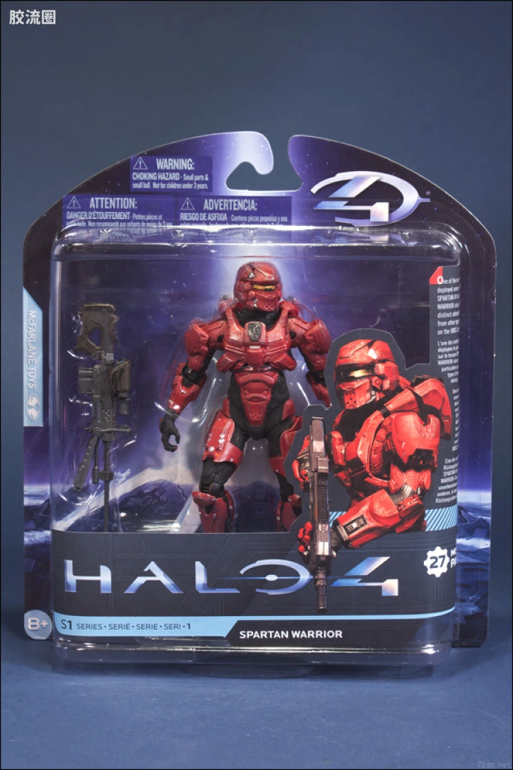 麦克法兰游戏与动画系列 HALO 4 SERIES 1 SPARTAN WARRIOR (RED)