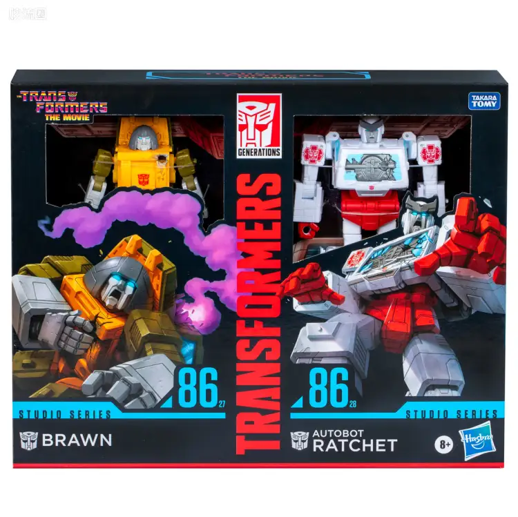 变形金刚SS 工作室系列 美版 渠道限定 SS-86-27 D级 大汉 & SS-86-28 V级 救护车