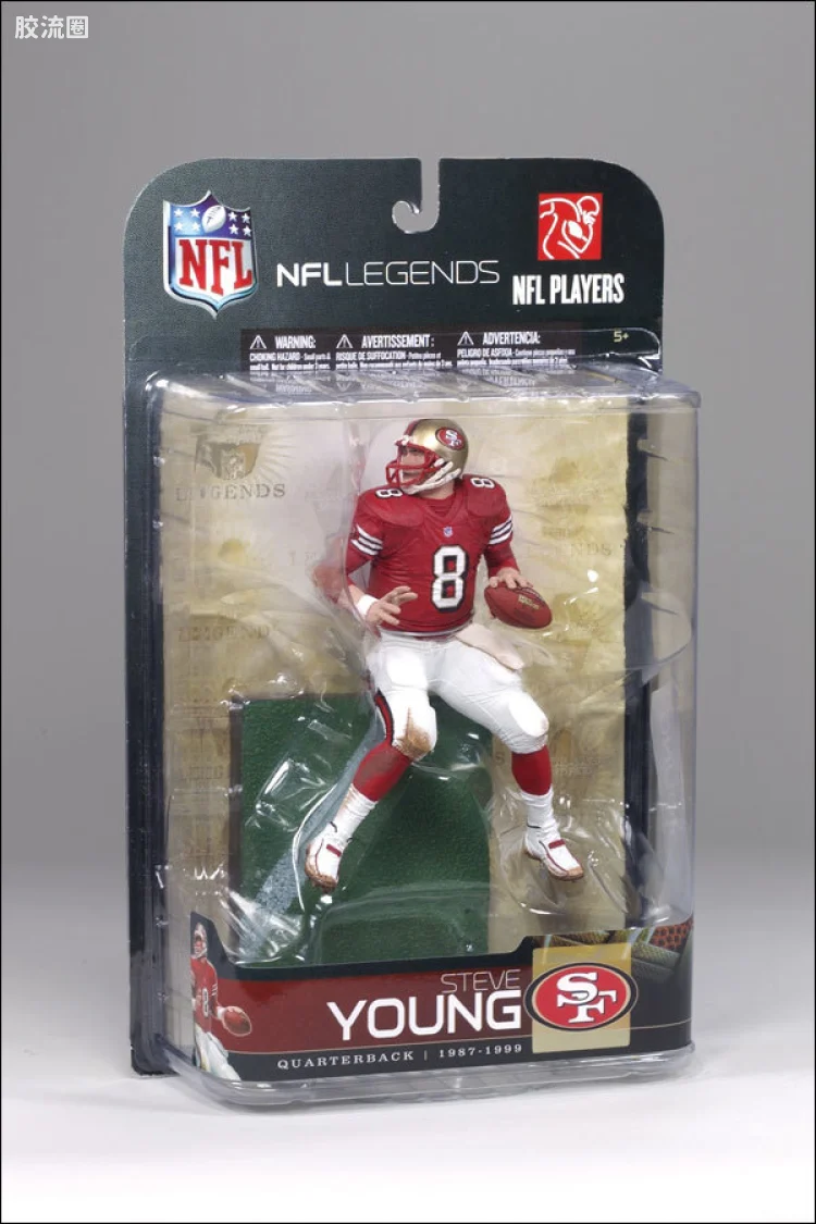 麦克法兰NFL美式足球系列玩具 传奇第5代 STEVE YOUNG