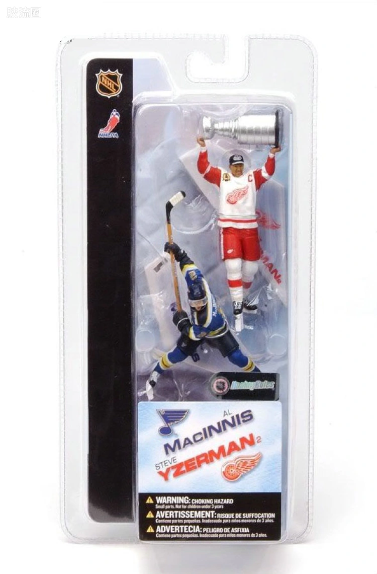 麦克法兰NHL冰球系列玩具 3寸系列第2代 STEVE YZERMAN/AL MACINNIS