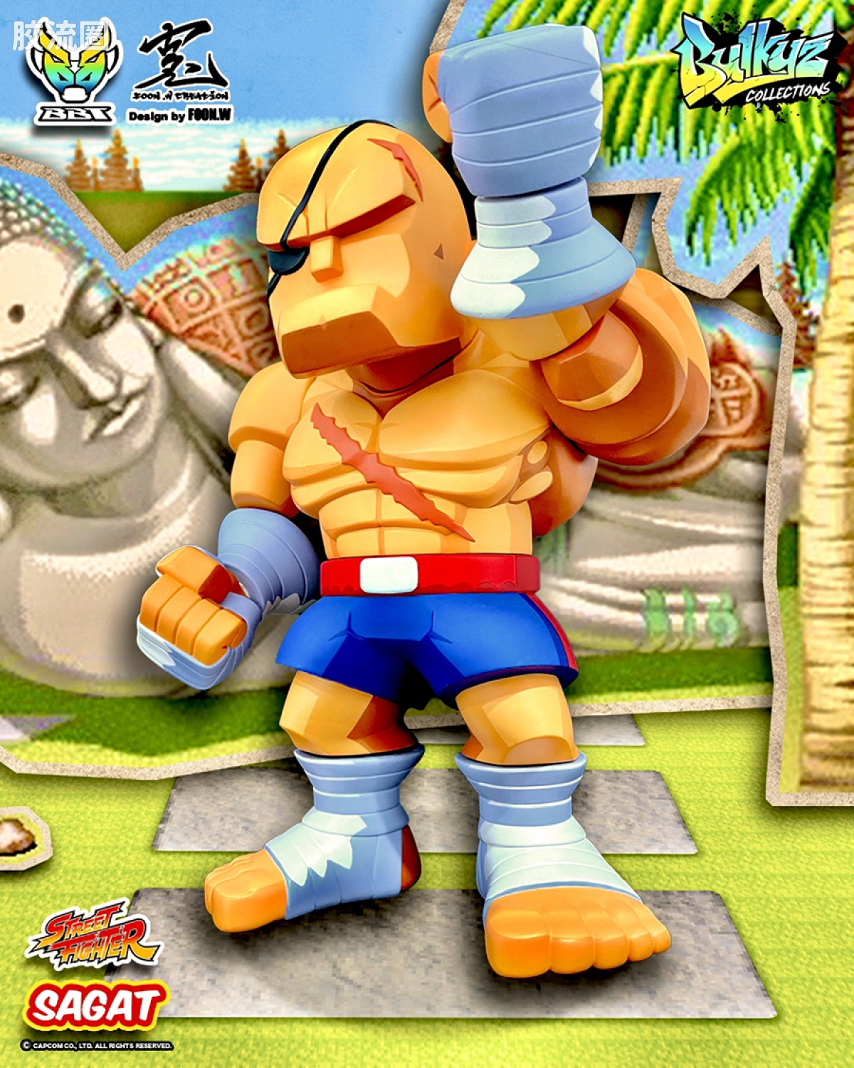 Pre-painted action figure 街头霸王系列 Bulkyz Collections - 沙加特 - 图片