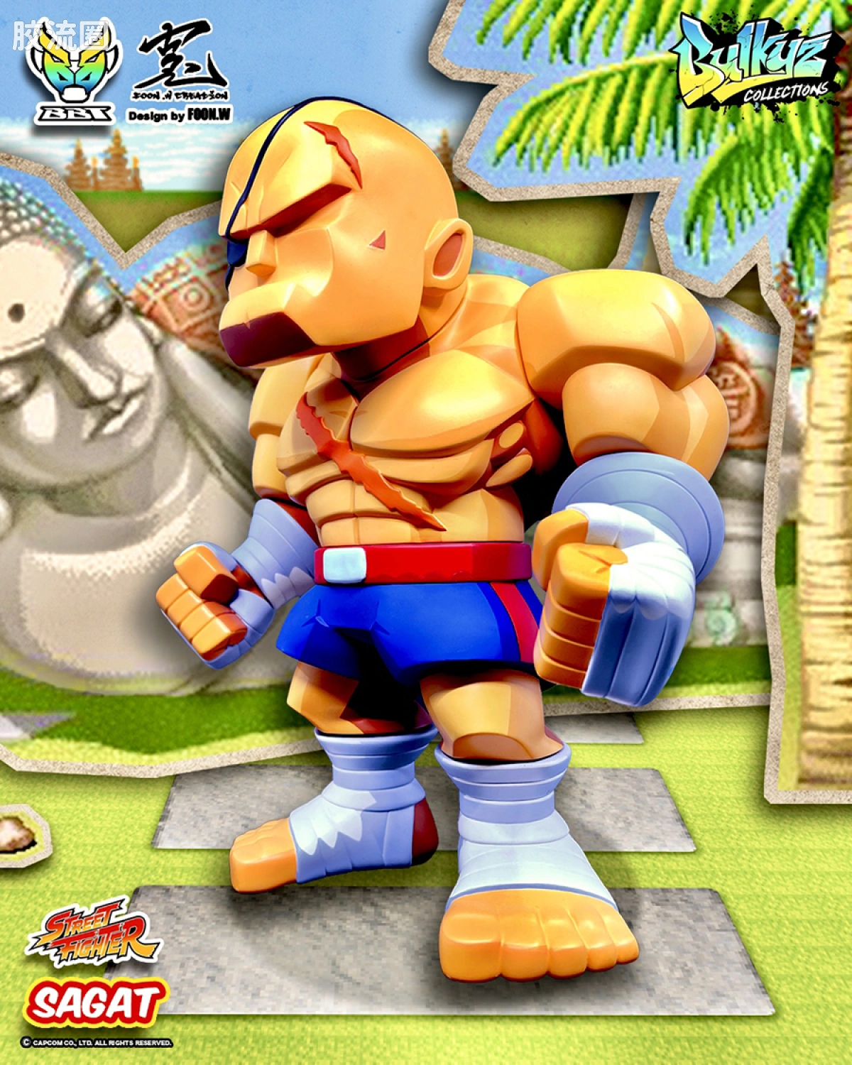 Pre-painted action figure 街头霸王系列 Bulkyz Collections - 沙加特 - 图片