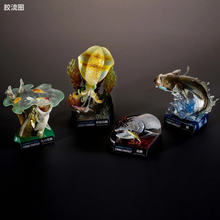 海洋堂扭蛋盒蛋系列 综合 STRIKE FANTASY 禧玛诺 × 海洋堂
