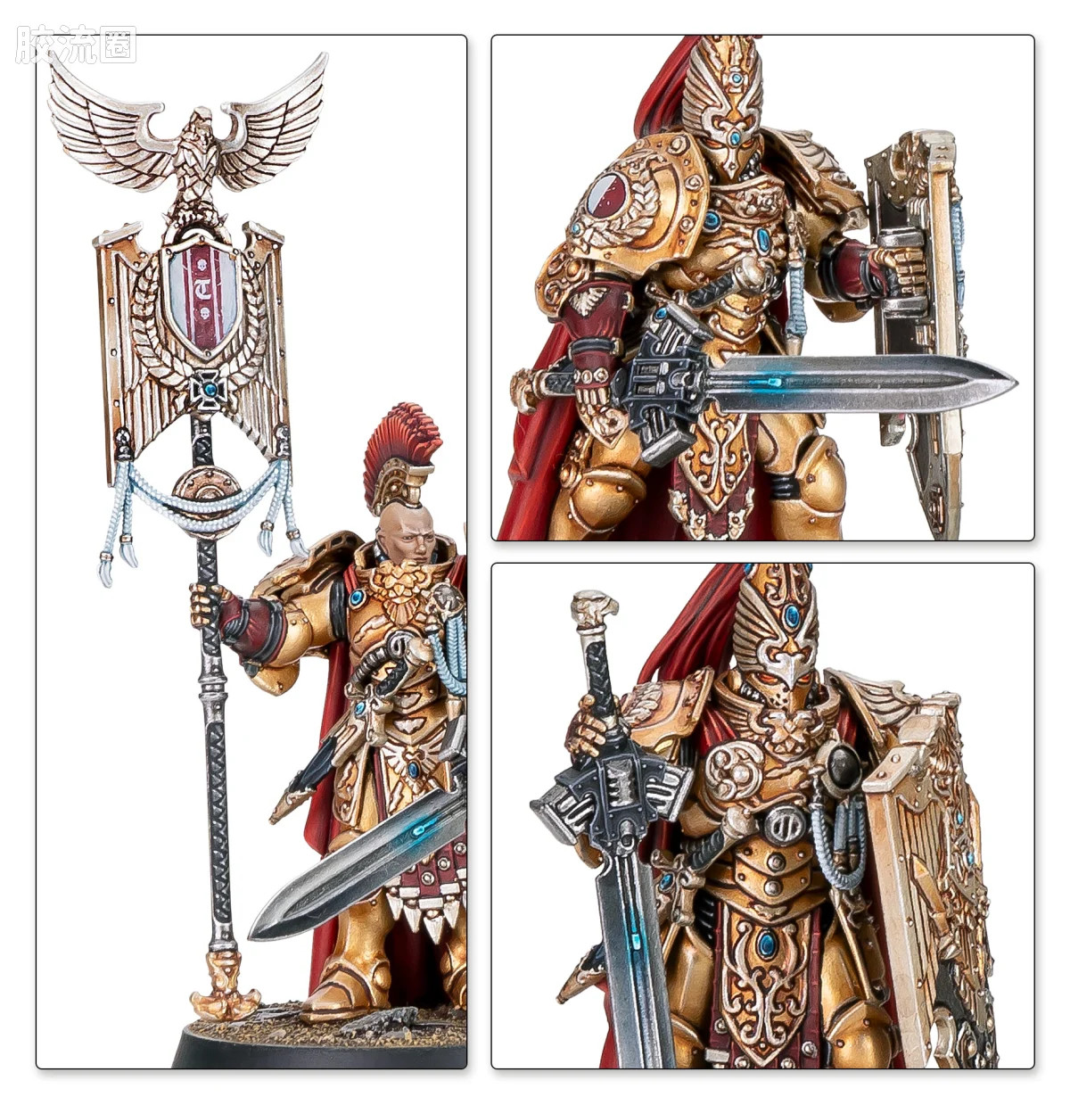 战锤40K Adeptus Custodes 帝皇禁军 禁军哨卫卫士 - 图片