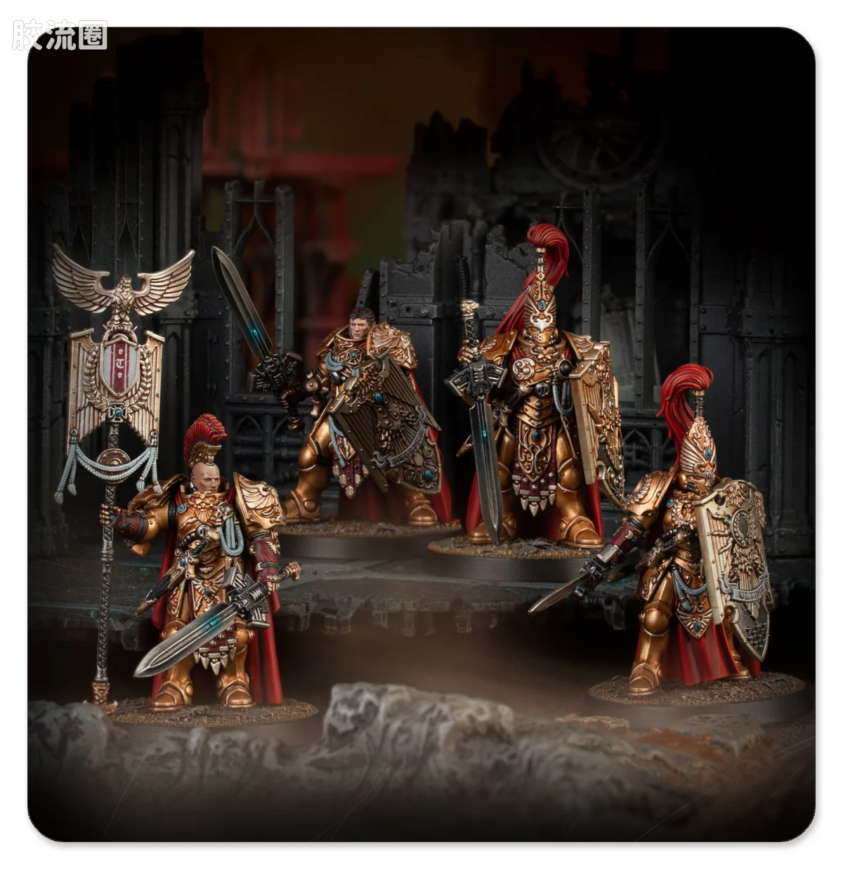 战锤40K Adeptus Custodes 帝皇禁军 禁军哨卫卫士 - 图片