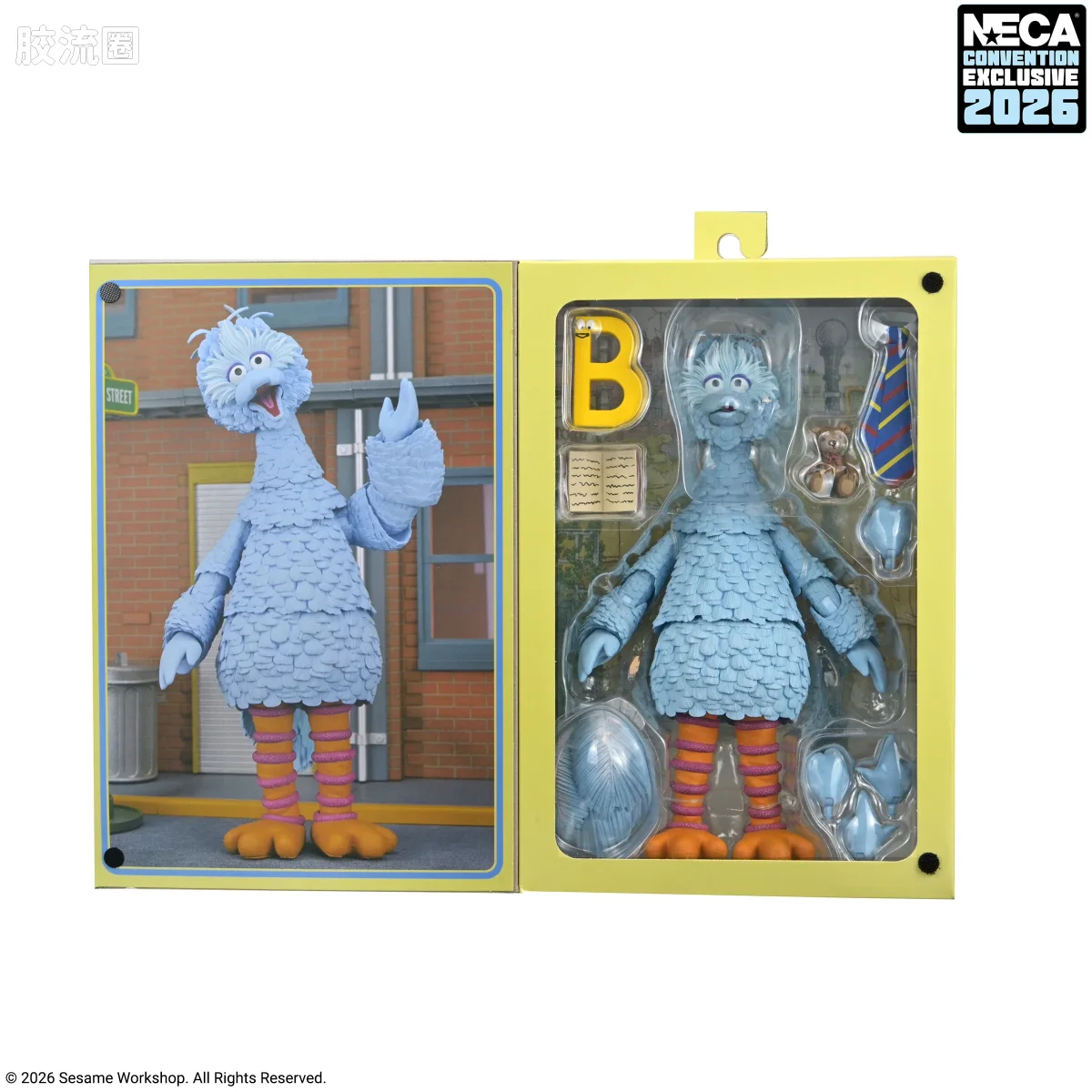 NECA 7寸可动人形系列 终极版/豪华版 电影系列 芝麻街 终极大鸟（蓝色版） - 图片