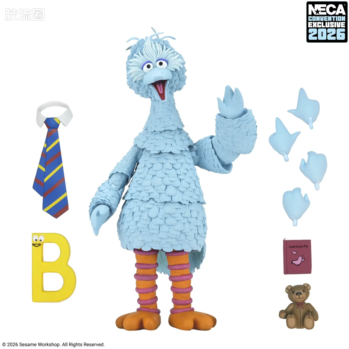 NECA 7寸可动人形系列 终极版/豪华版 电影系列 芝麻街 终极大鸟（蓝色版） - 图片