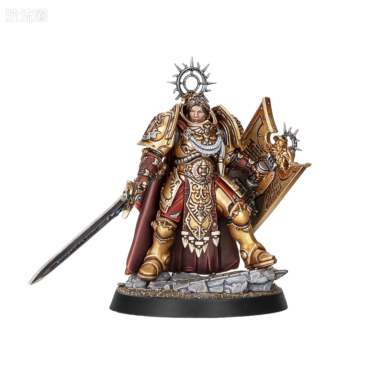 战锤40K Adeptus Custodes 帝皇禁军 盾卫队长 - 图片