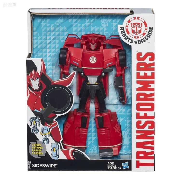变形金刚RID 领袖的挑战 美版 三步变形 Sideswipe 横炮