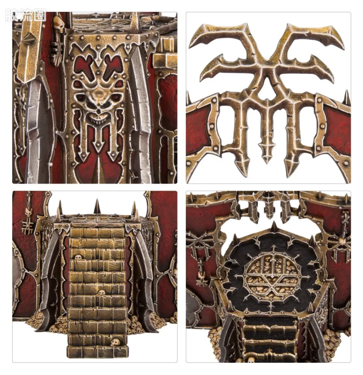 战锤40K Chaos Daemons 混沌恶魔 8版 恐虐 颅骨祭坛 - 图片