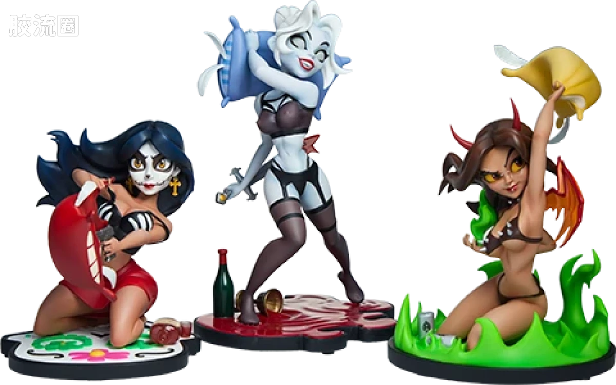 sideshow静态模型系列 Designer Collectible Statue 地狱过夜 - 图片