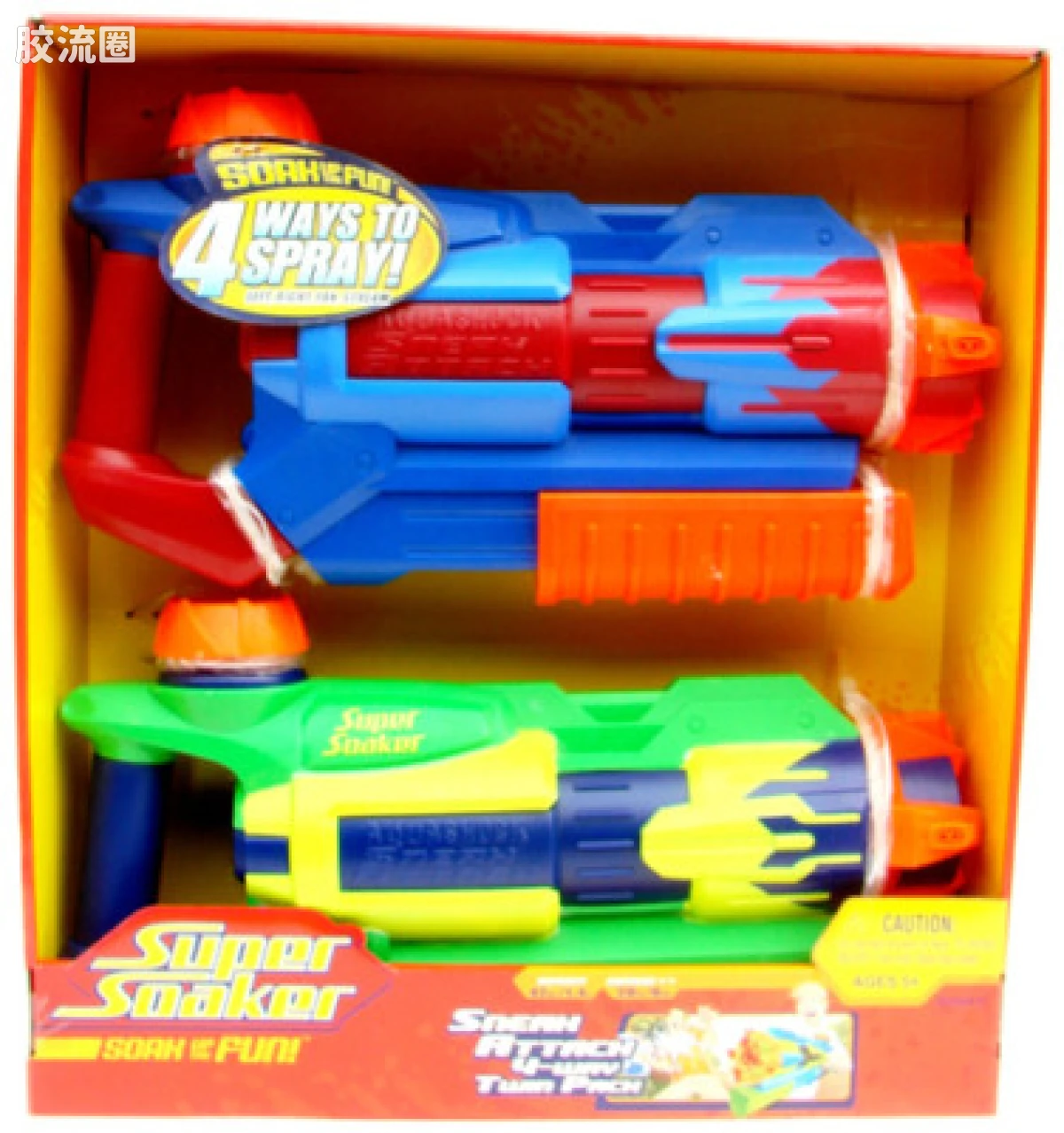 SUPER SOAKER系列 2008 series Sneak Attack Twin Pack 红蓝&蓝绿配色双支装