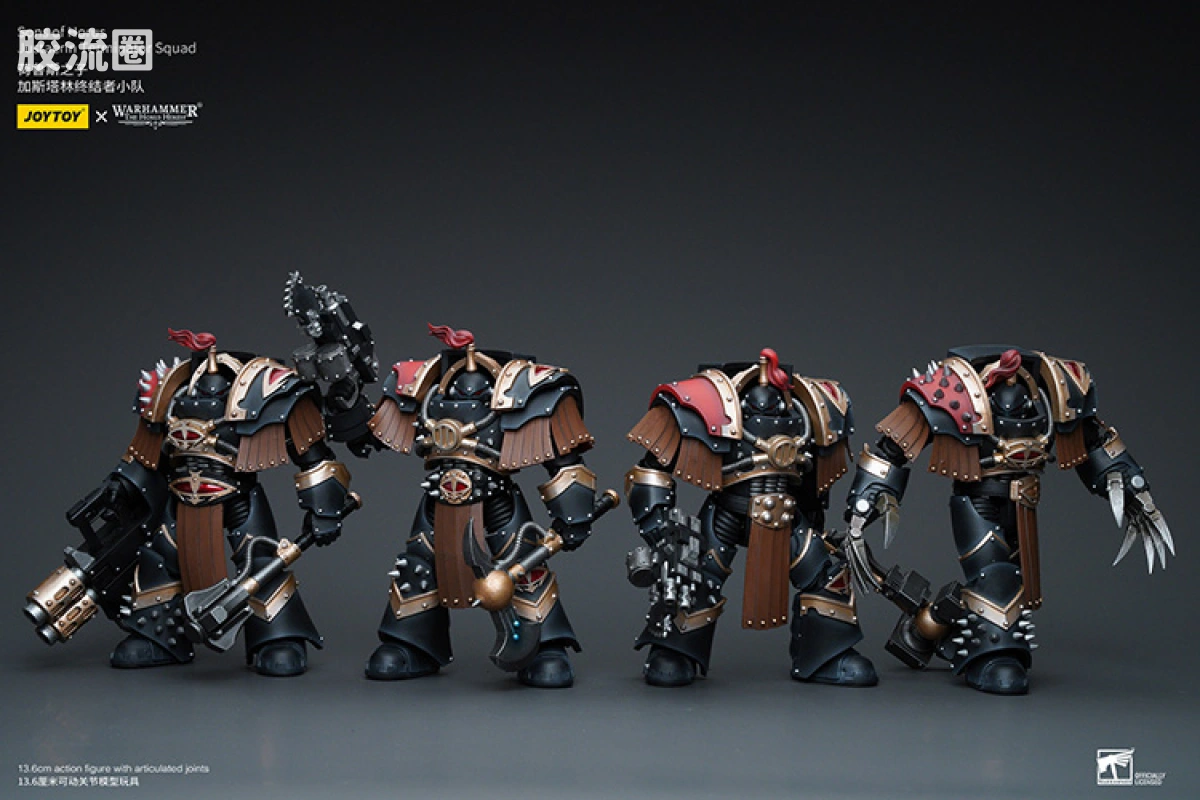JOYTOY x 战锤40K 荷鲁斯之子 战团 HH荷鲁斯之子 加斯塔林终结者小队 - 图片