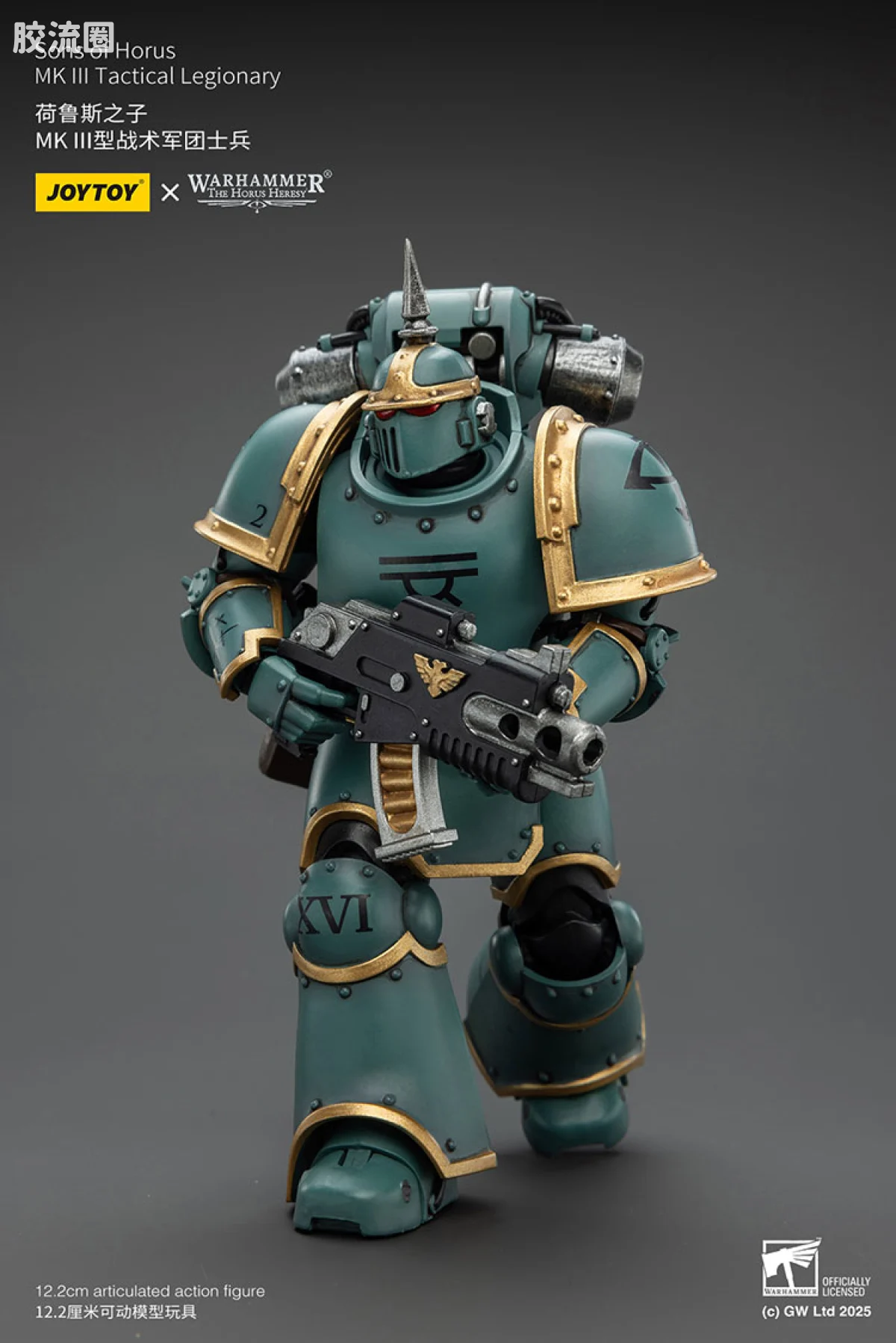JOYTOY x 战锤40K 荷鲁斯之子 战团 HH荷鲁斯之子 MK3型战术军团士兵 - 图片