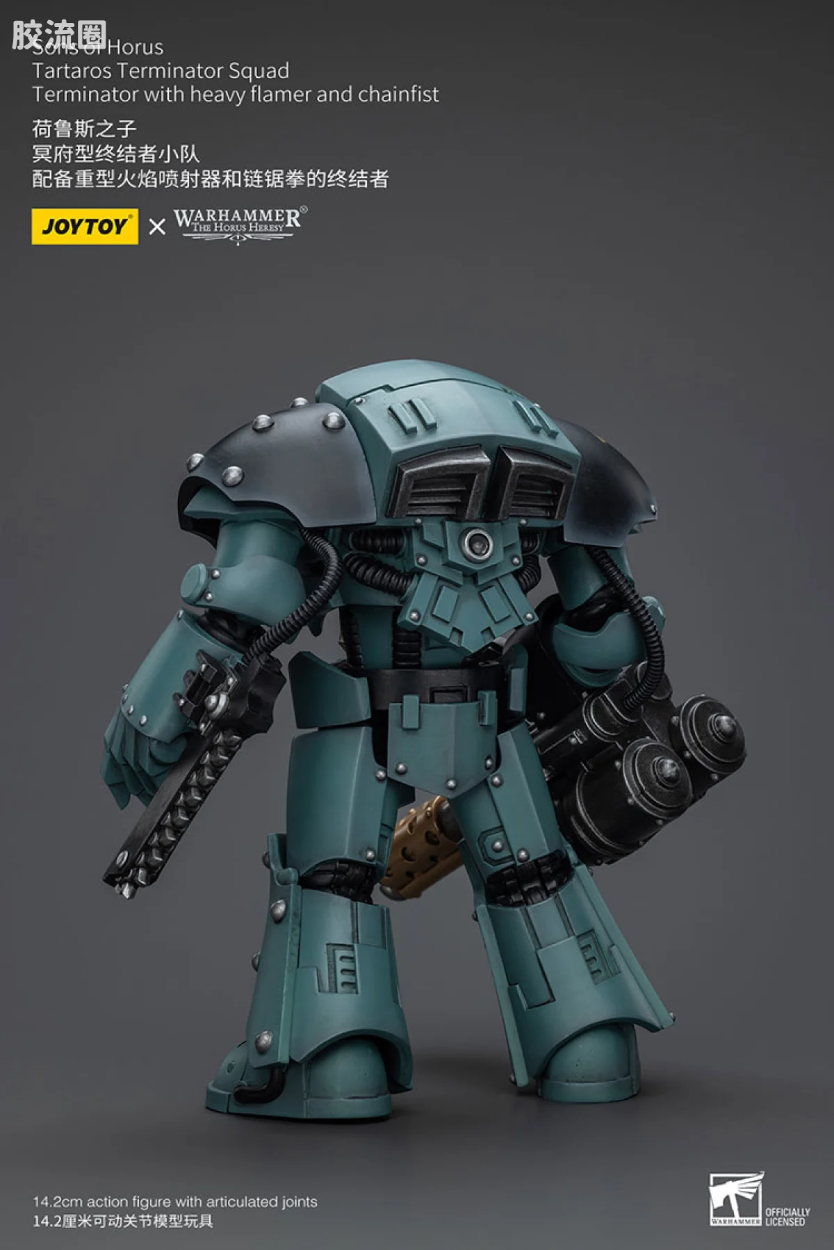 JOYTOY x 战锤40K 荷鲁斯之子 战团 HH荷鲁斯之子冥府型终结者小队 - 图片