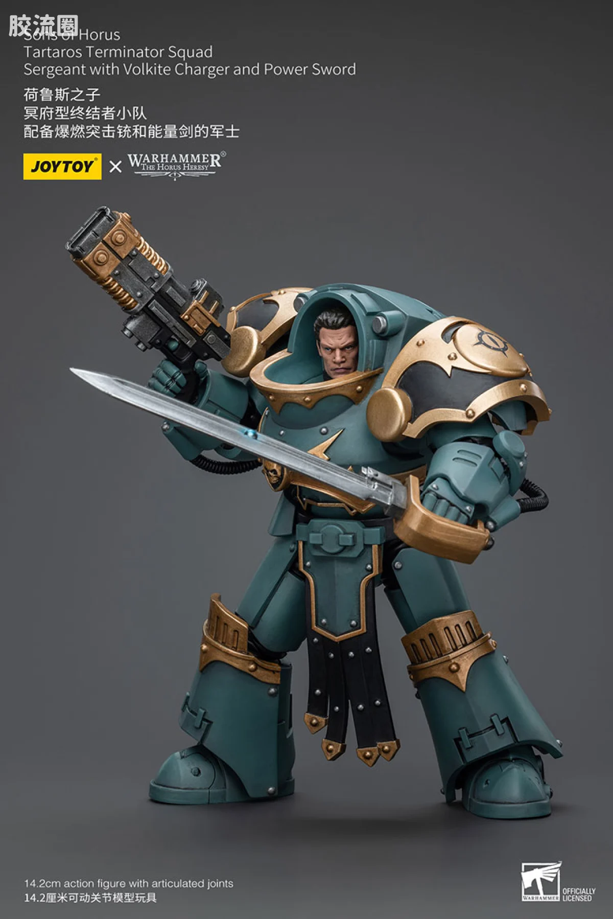 JOYTOY x 战锤40K 荷鲁斯之子 战团 HH荷鲁斯之子冥府型终结者小队 - 图片