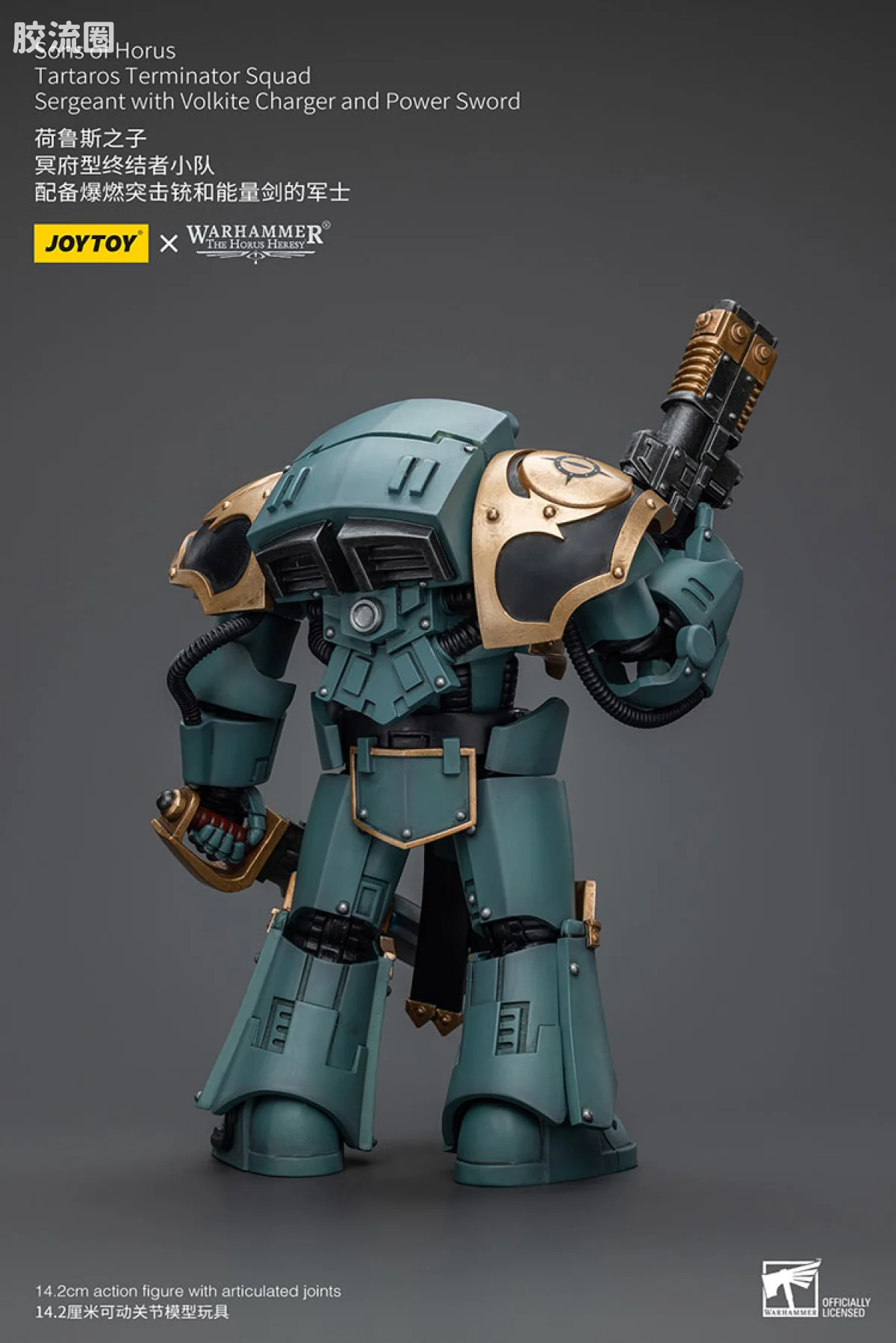 JOYTOY x 战锤40K 荷鲁斯之子 战团 HH荷鲁斯之子冥府型终结者小队 - 图片