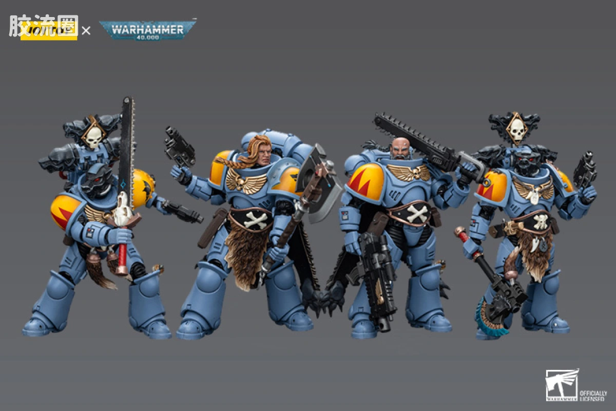 JOYTOY x 战锤40K 太空野狼 【3.0复刻】太空野狼 利爪小队 - 图片